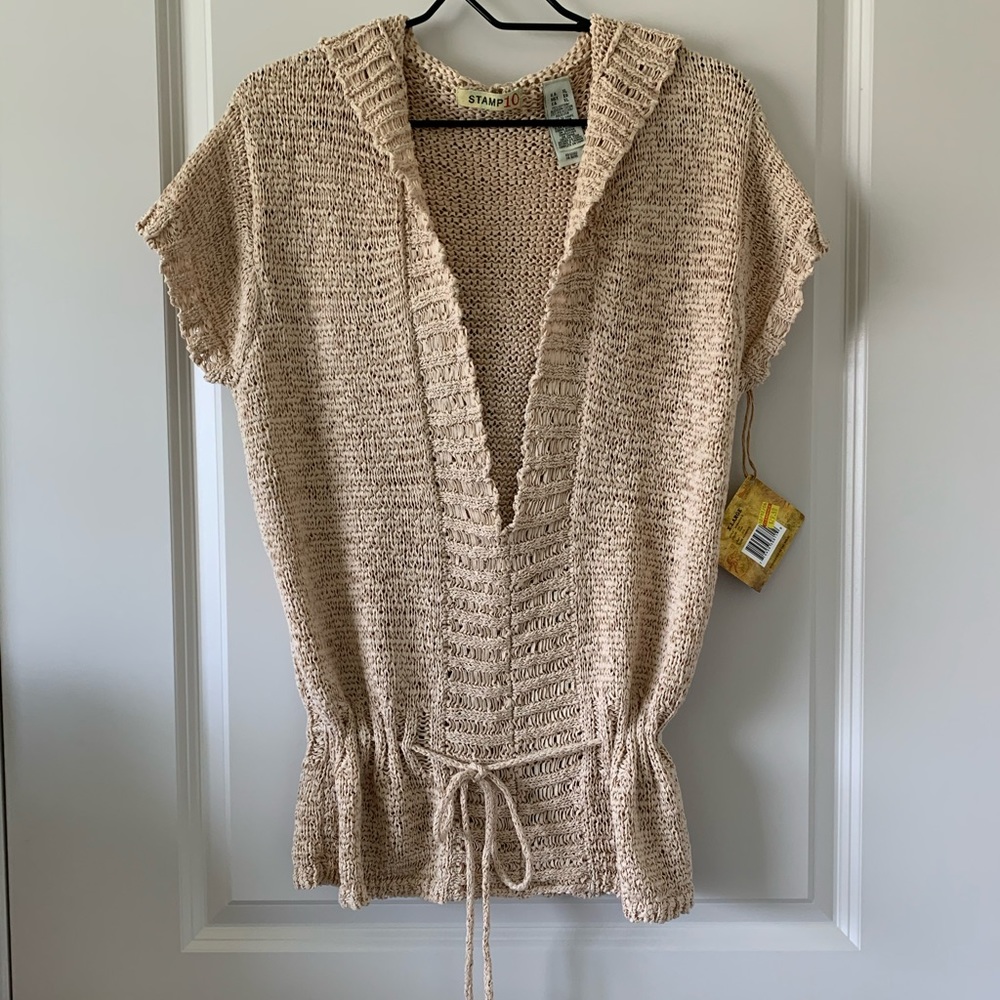 Hooded Knit Boho Top